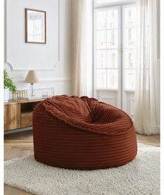 Ceglasty sztruksowy worek do siedzenia Socrate – Bobochic Paris