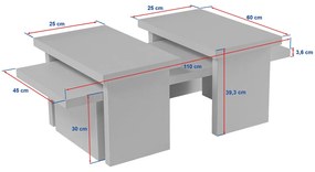 Stolik konferencyjny Sanctuary Wood White