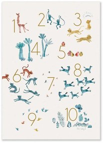 Obrazek dziecięcy 50x70 cm Numbers – Moulin Roty