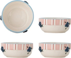 Różowo-kremowe ceramiczne miski na zupę zestaw 4 szt. 295 ml Carry – Bloomingville