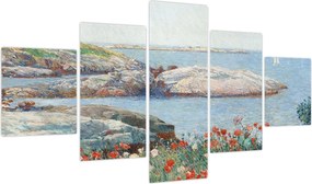 Obraz - Childe Hassam, Poppies,  Isles of Shoals, reprodukcje (125x70 cm)