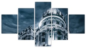 Obraz architektury w ciemności (125x70 cm)