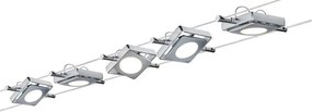 Paulmann 94108 - Zestaw 5x LED 4,3W MAC 230V matowy chrom, oprawa punktowa