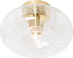 Inteligentna lampa sufitowa złota ze szkłem z Wifi P45 - Ayesha