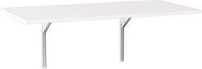 Stół rozkładany ścienny FLAP 138x68 cm Biały - blat do kuchni i małych pomieszczeń