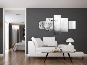 Obraz - Detal kwiatów polnych (125x70 cm)