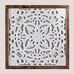 Panel Dekoracyjny Kwadratowy 65x65 Cm Z Drewna Narmadas A - Sklum