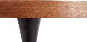 Nierozkładany stół na jednej nodze z okrągłym blatem Carmelo