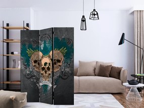 Parawan dwustronny Abstrakcje 135x172 cm 3-częściowy szary ARTGEIST B