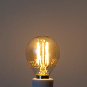 Set van 5 E14 dimbare LED lampen G45 goud 4W 330 lm 2100K