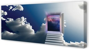 Zdjęcie na płótnie Surrealistyczna Wizja: Oko i Schody