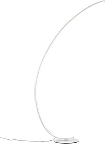 Iole lampa podłogowa LED 30W, ściemnialna, satynowa biel, aluminiowa konstrukcja, IP20