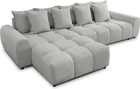 Jasnoszary narożnik (lewostronny/z szezlongiem) Albane – Ropez