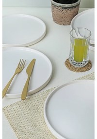 Białe ceramiczne talerze zestaw 6 szt. ø 27 cm – Hermia