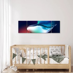 Obraz - Wieloryb w kosmosie (170x50 cm)