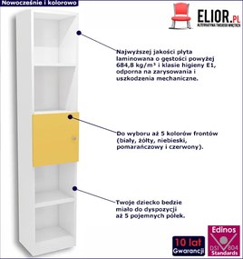 Regał dziecięcy na zabawki Polin 12X - 3 kolory