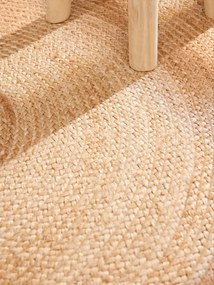 Dywan naturalny jutowy Jutta złoty 120 cm x 120 cm koło