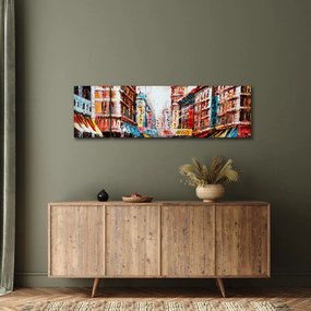 Obraz - Hong Kong, obraz olejny (170x50 cm)