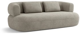 Jasnoszara sofa z materiału bouclé 178 cm Jenny – Micadoni Home