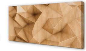 Obraz drukowany na płótnie Geometryczna Mozaika Z Drewna