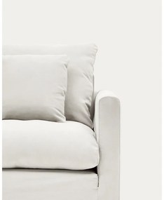 Biały pokrowiec na fotel 92 cm Nora – Kave Home