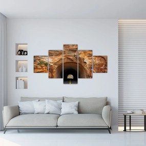 Obraz - tunel w skale (125x70 cm)