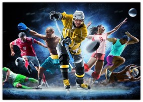 Obraz na szkle - Sport (70x50 cm)