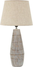 Kremowa lampa stołowa z tekstylnym kloszem (wysokość 69,5 cm) Hanoi – Mauro Ferretti