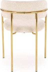 Krzesło na złotym stelażu K537 Halmar