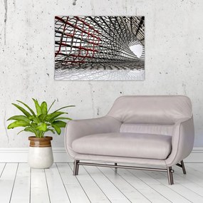 Obraz na szkle - żelazna konstrukcja (70x50 cm)