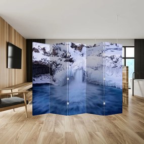 Parawan - Wodospad zimą (210x170 cm)