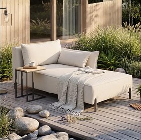 Szezlong ogrodowy prawy GARDEN w tkaninie Kanaria 7002 beżowy