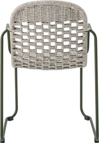 Szare metalowe krzesło ogrodowe Calana – Bloomingville