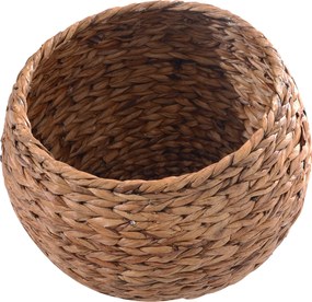 PawHut Kosz dla kota Rattanowe gniazdo dla kota Legowisko dla kota z poduszką Legowisko dla zwierząt domowych brązowy