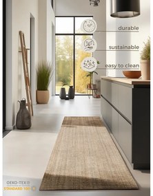 Naturalny chodnik z juty 80x200 cm Bouclé – Hanse Home