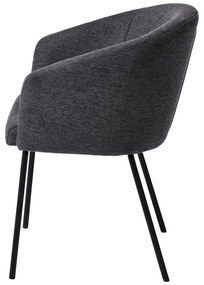 Ciemnoszare krzesło Easton – Unique Furniture