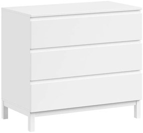 Biała komoda dziecięca 99x89x57 cm Eva – Vipack