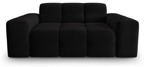 Czarna aksamitna sofa 156 cm Kendal – Micadoni Home