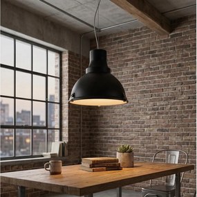 Lampa LED wisząca na przewodzie INDUSTRY 1xE27/60W/230V czarna