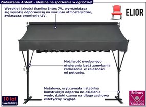 Zadaszenie ogrodowe antracyt C2-N58