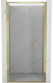Mexen Exo drzwi prysznicowe składane 110 cm, transparent, złote - 816-110-000-50-00