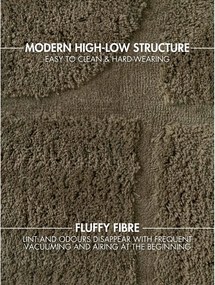 Okrągły dywan tkany ręcznie w kolorze khaki ø 200 cm Lambeth Jasper – Ted Baker