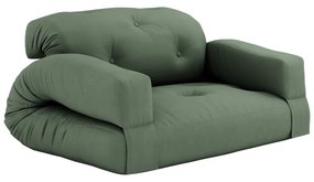 Sofa rozkładana z zielonym obiciem Karup Design Hippo Olive Green