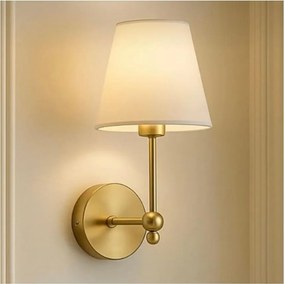 Lampa ścienna ASPARAGUS 1xE27/40W/230V złota/kremowa