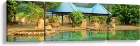 Obraz - Shanghai hotel park (170x50 cm)