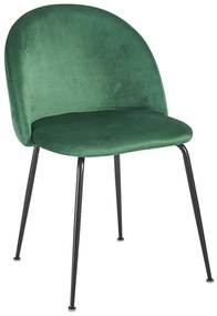 Czarne aksamitne krzeso Dalnia