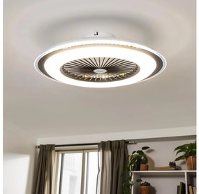 Brilagi - LED ściemnialna lampa z wentylatorem RONDA LED/48W/230V czarna + DO