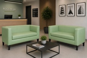 Sofa Monaco : Kolor nogi - Venge, Kolor tkaniny - EKO-SKÓRA - 7D, Typ tkaniny - Eko-skóra , Wysokość nogi - 20 cm