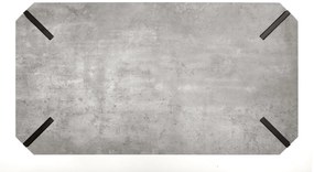 Ława prostokątna MDF beton/czarny 110/60/42 cm EMILY