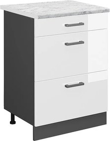 Szafka dolna do kuchni biały wysoki połysk 60x60x81.6 r-line